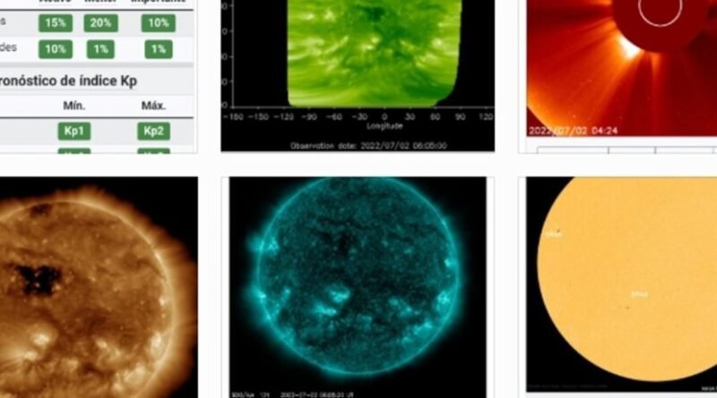 Tormenta geomagnética G1 índice Kp en 5 se espera fluctuaciones en la red eléctrica.