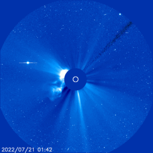 Tsunami solar la mancha solar ar3060 exploto, en la madrugada del 21 de julio 2022