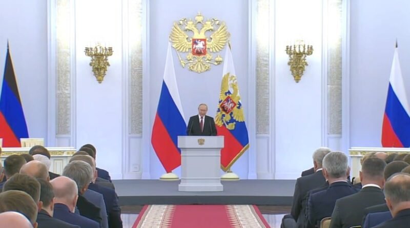 Rusia – Putin tras los referendos de integración.