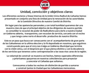 Cañuelas –  la nueva comision de mayores y de juventud de la ucr.