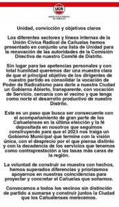 Cañuelas –  la nueva comision de mayores y de juventud de la ucr.