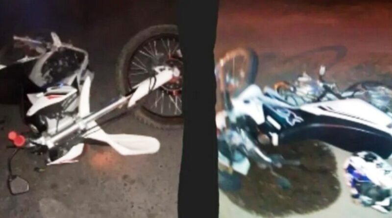 Cañuelas  - Accidente  Vial dos motos chocaron en la intersección en Del Carmen y Güemes.