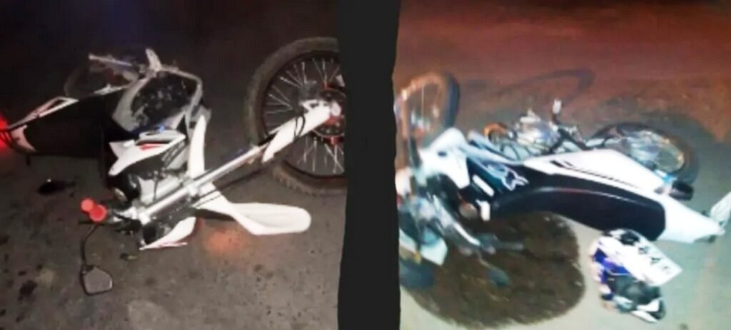 Cañuelas  - Accidente  Vial dos motos chocaron en la intersección en Del Carmen y Güemes.