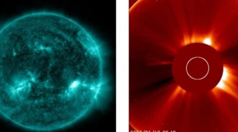 Llamarada solar clase X  impactado en la Tierra.