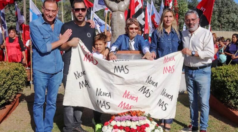 Cañuelas- Acto por la Memoria verdad y Justicia en el Monumento a la Resistencia.