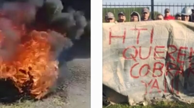 Cañuelas  Heill Trailer  los Trabajadores cortaron el acceso por falta de pago.