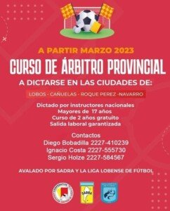 Cañuelas jueves 02 de marzo 2023 se da inicio al curso de arbitraje provincia 1 y 2 año en punto digital