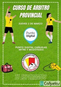 Cañuelas jueves 02 de marzo 2023 se da inicio al curso de arbitraje provincia 1 y 2 año en punto digital