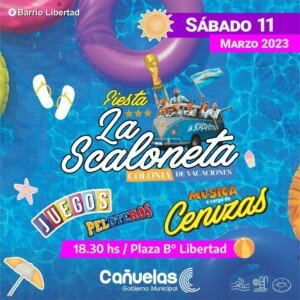 El grupo cenizas cierra la fiesta de la colonia la  scaloneta este sábado 11/03/2023