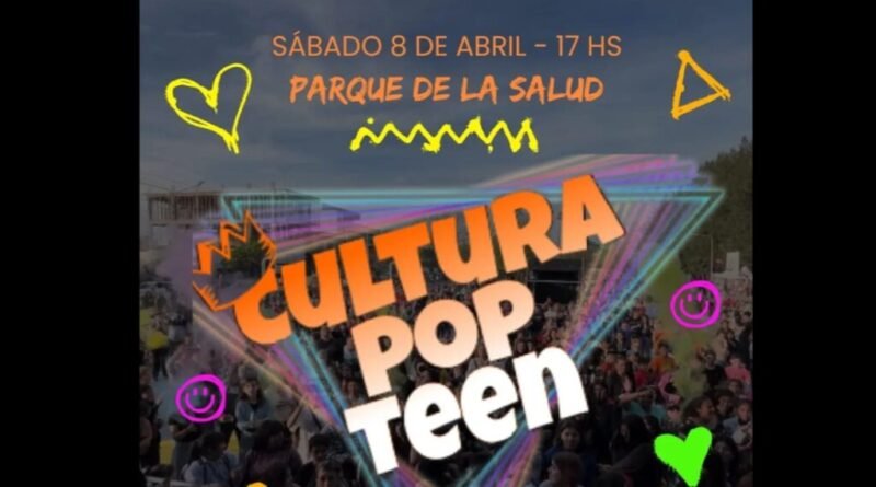 Cañuelas - Este sábado 8 otra edición de Cultura Pop Teen, en el parque de la Salud.