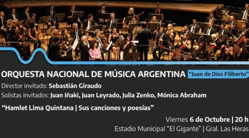 Las Heras – Orquesta Nacional de Música Argentina “Juan de Dios Filiberto”