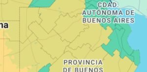 Alerta amarilla en la zona cañuelas