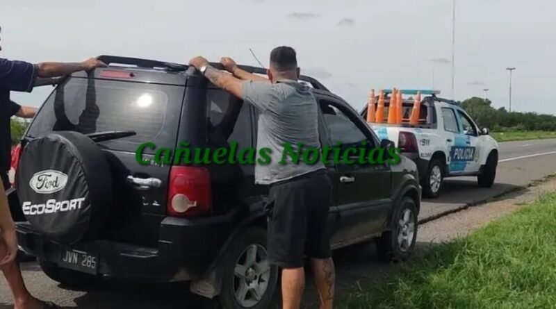 Lobos Delincuentes de Cañuelas detenidos  tras el robo de rueda de auxilio en Ruta 41.