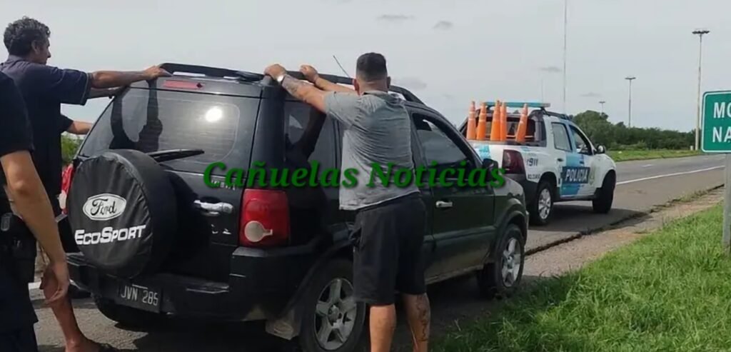 Lobos Delincuentes de Cañuelas detenidos  tras el robo de rueda de auxilio en Ruta 41.