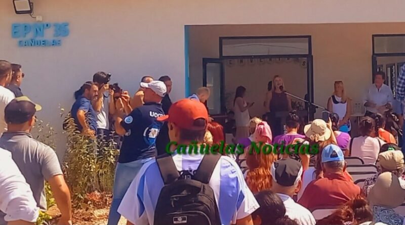 Cañuelas - Se  Inaugura Escuela en Máximo Paz Oeste: Provincia Avanza con Obras Pese al Recorte de Fondos Nacionales.