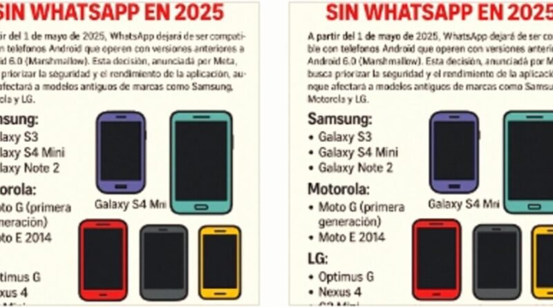 WhatsApp dejará de funcionar en estos celulares Android a partir del 1 de mayo de 2025