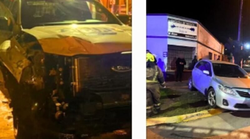 Cañuelas Accidente Grave en Mitre y Basavilbaso, patrullero Policial involucrado.