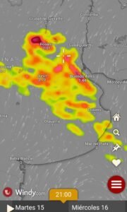 Cañuelas y Provincia de Bs. As. Alerta de Ciclogenesis según el Servicio Meteorológico <a href=