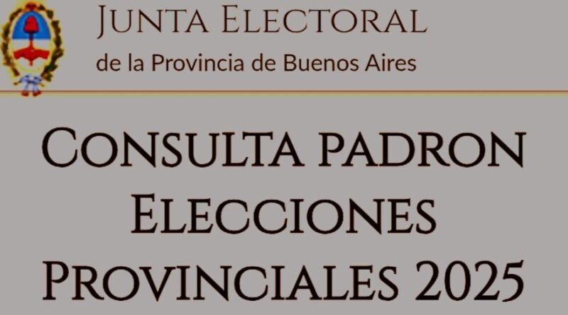 Cañuelas – consulta el Padrón para el 7 de septiembre 2025