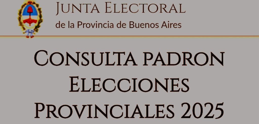 Cañuelas -  consulta el Padrón para el 7 de septiembre 2025