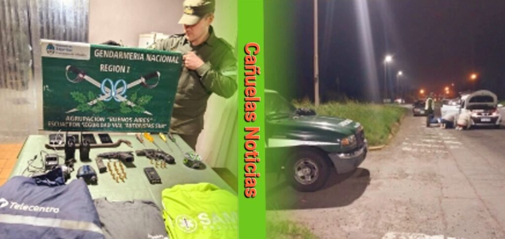 Cañuelas - Gendarmería desbarata a una peligrosa banda en el peaje de la Ruta 3