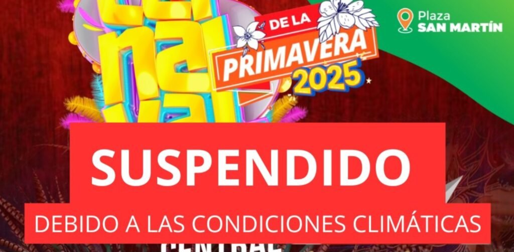 Cañuelas -Suspendido  el Carnaval de Primavera, una fiesta de color y música en la Plaza San Martín