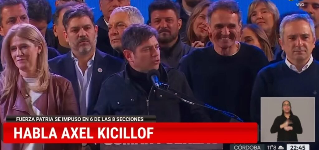 Kicillof consolida su poder con Fuerza Patria arrasando en las elecciones legislativas Bonaerenses