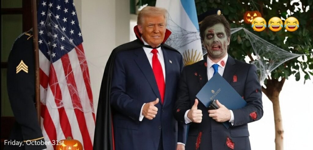 Milei En Halloween con la Reforma Laboral