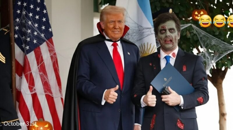 Milei En Halloween con la Reforma Laboral