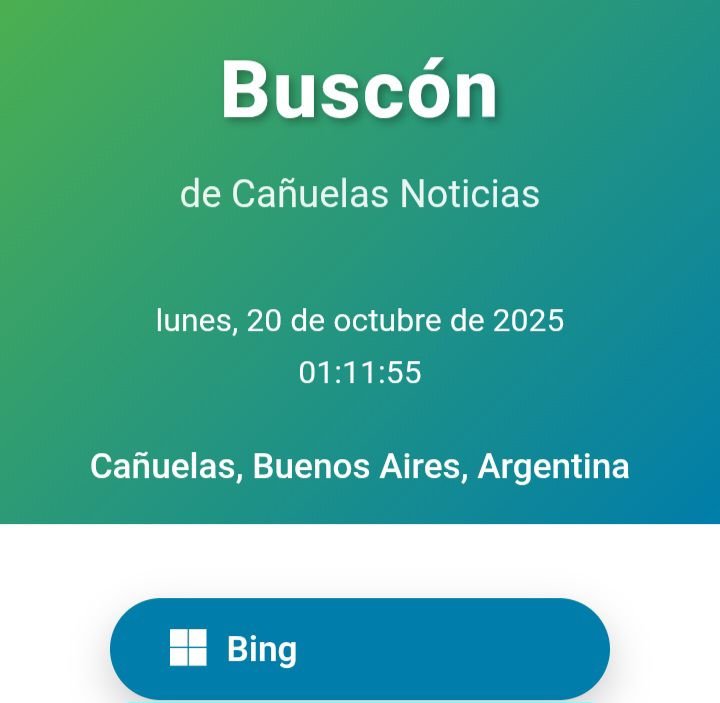 Buscón explorador web de Cañuelas Noticias