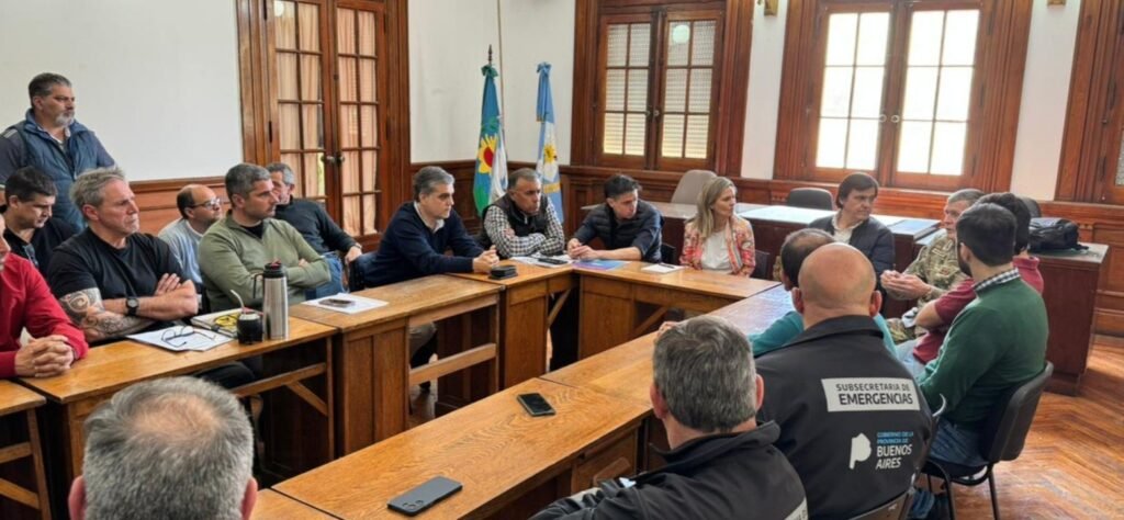 9 de Julio - La Provincia continúa coordinando acciones de asistencia en zonas afectadas por inundaciones