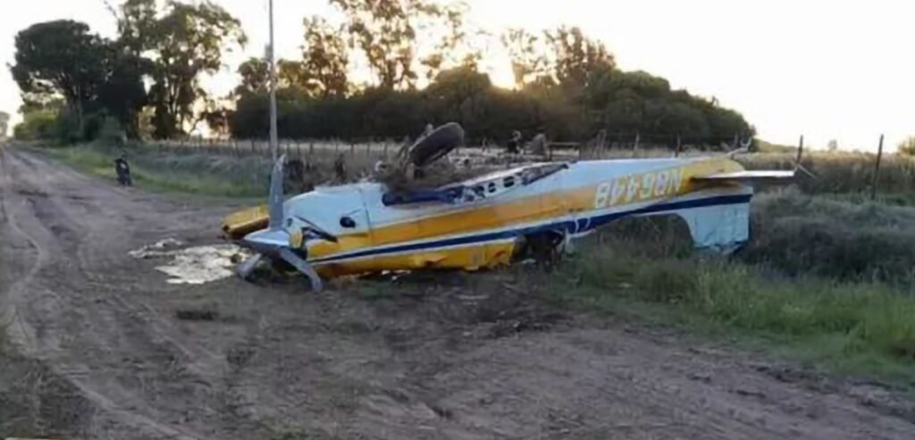 Bragado - Una Avioneta se Estrella en Camino a Olascoaga; Piloto Resulta con Heridas Leves