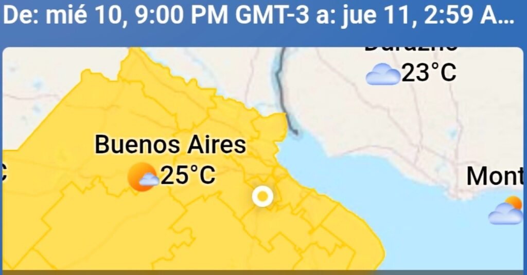 Alerta Amarilla por Tormentas Fuertes en la Provincia: Cañuelas en Zona de Riesgo