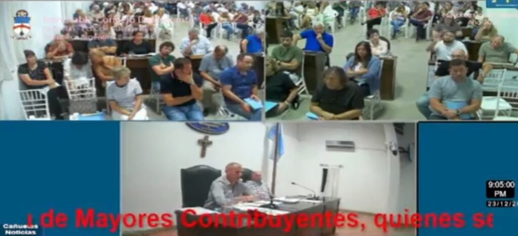 Cañuelas - Aprueba su ordenanza tributaria 2026 en una asamblea tensa.