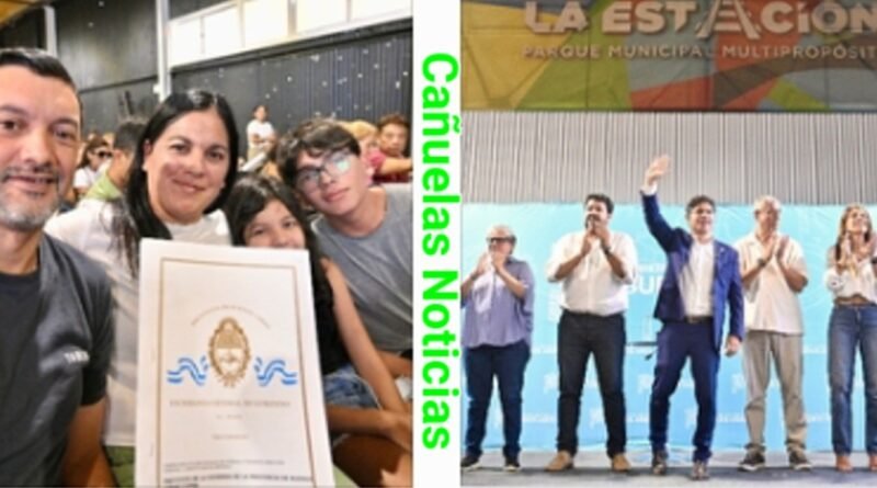 Avellaneda Kicillof - impulsa derechos en  700 escrituras gratuitas, un quirófano móvil y más Escuelas.