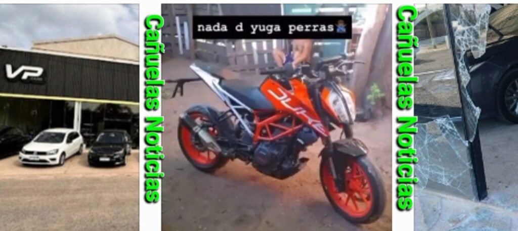 Cañuelas -  Hallazgo de motocicleta robada  publicada en redes sociales, como un trofeo.
