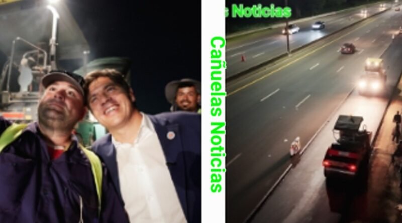 Kicillof supervisa avance del cuarto carril en la Autopista Buenos Aires-La Plata