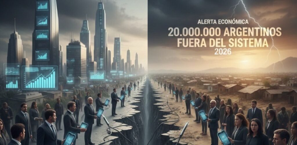 ALERTA ECONÓMICA: Los 20 millones de argentinos que pueden quedar fuera del sistema financiero en 2026
