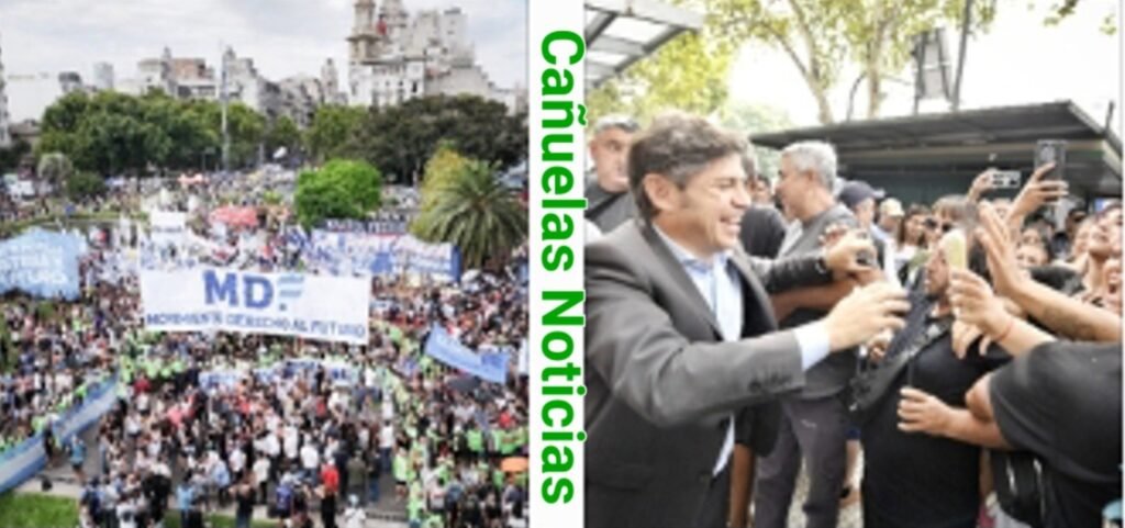 Kicillof encabezó la marcha contra la reforma laboral y comparó el proyecto con las políticas de Martínez de Hoz