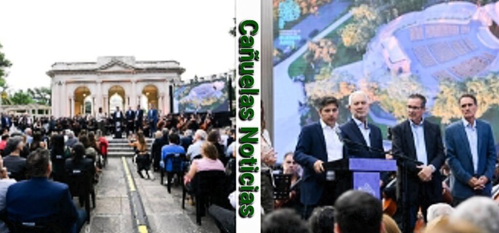 Kicillof La Plata - Lanza la restauración del Teatro del Lago y critica el ajuste de Nación.