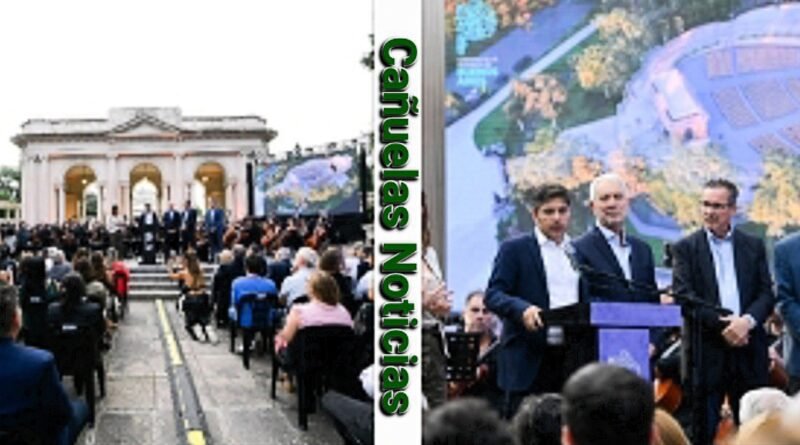 Kicillof La Plata - Lanza la restauración del Teatro del Lago y critica el ajuste de Nación.