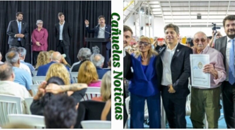 Kicillof entregó 430 escrituras en Morón y criticó el ajuste del Gobierno nacional