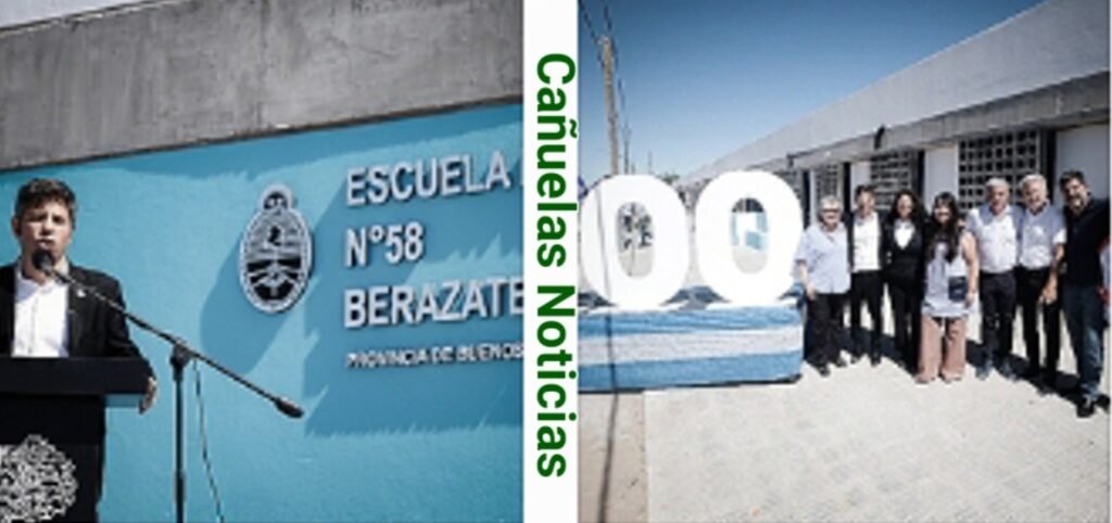 Kicillof inauguró el edificio educativo N°300 en Berazategui