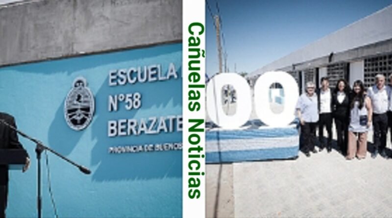 Kicillof inauguró el edificio educativo N°300 en Berazategui
