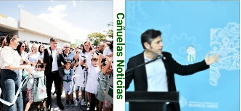 Kicillof inauguró un jardín de infantes en Moreno y criticó el ajuste nacional