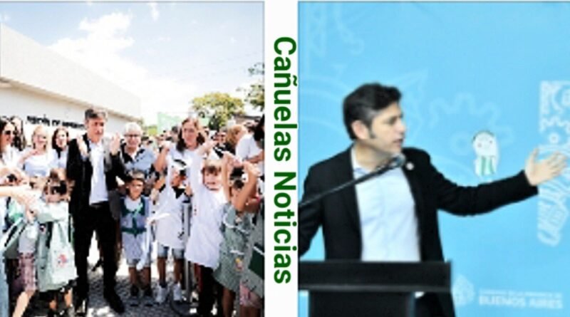 Kicillof inauguró un jardín de infantes en Moreno y criticó el ajuste nacional