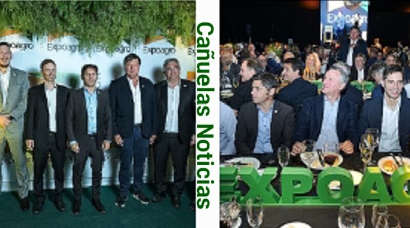 San Nicolás Kicillof -  participó en la cena inaugural de Expoagro 2026.