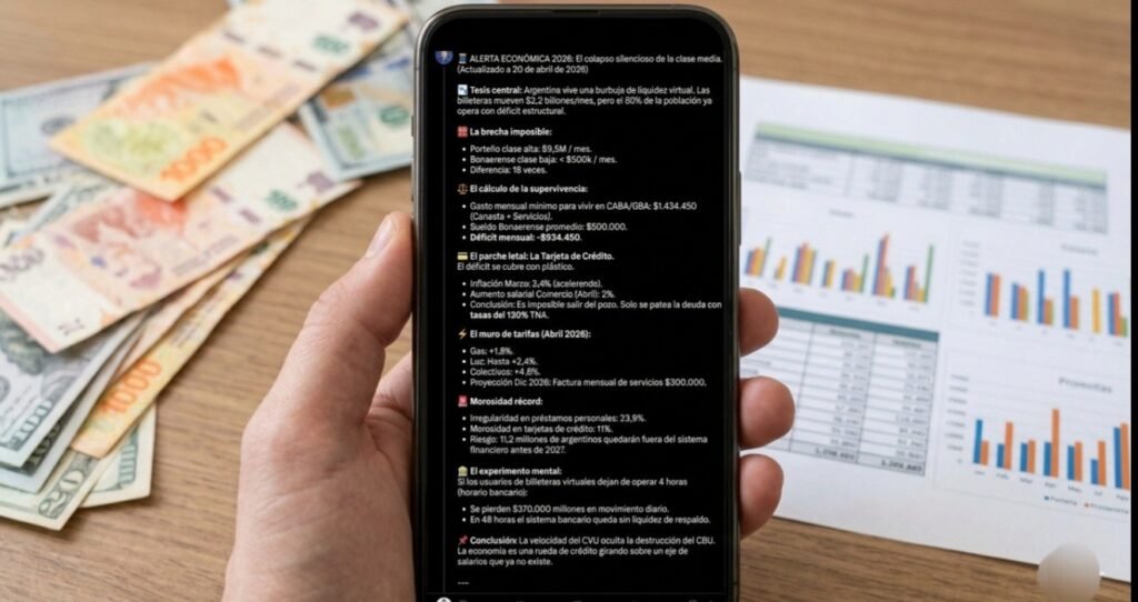 Alerta Económica 2026: clase media colapsada y brecha digital entre porteños y bonaerenses