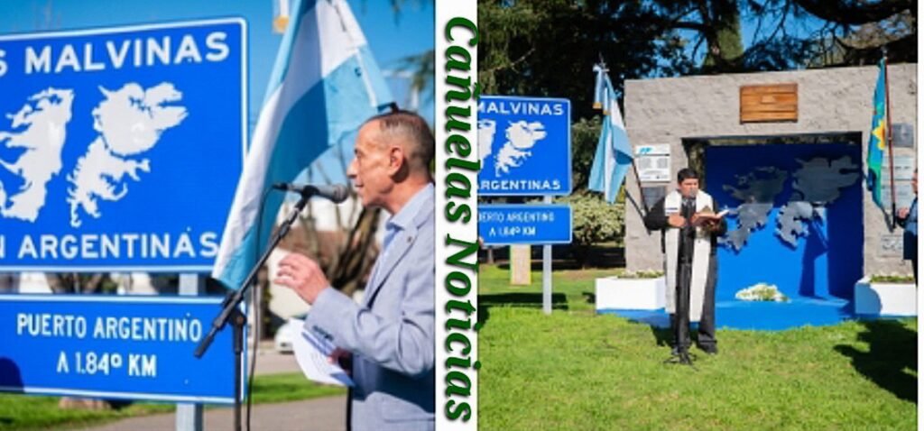 Cañuelas honró a los caídos en Malvinas y los 20 años de su monumento