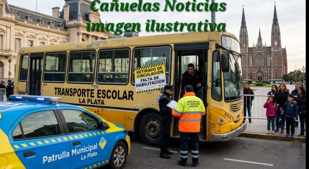 La Plata: retiraron un micro escolar con graves fallas de seguridad